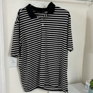 Black striped Walter Hagen XXL Golf Shirt